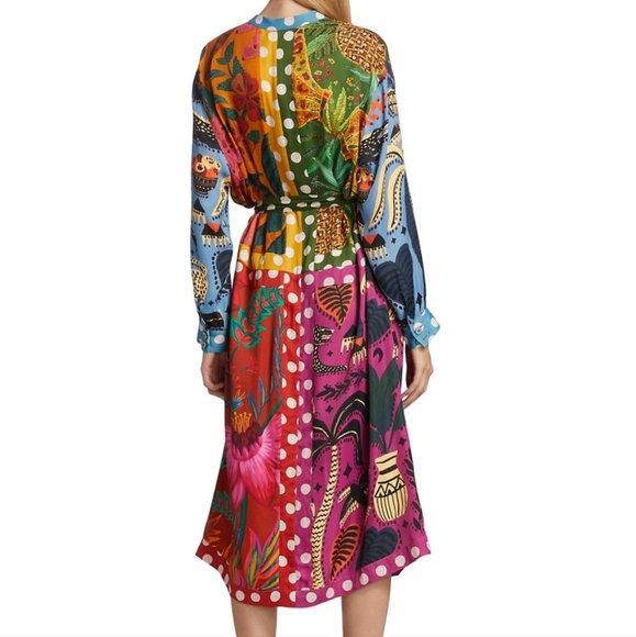 Farm Rio Earth Rainbow Shirtdress - Picture 2 of 14